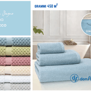 Coppia asciugamani spugna spugna, Bichicco