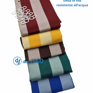 Tenda sole Color Solid Fasciato confezionata con anelli elegante e resistente