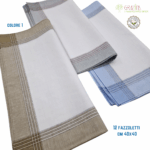 12 Fazzoletti Di Cotone Uomo 40x40 Cm - Fazzoletti Eleganti Per Taschino O Uso Quotidiano - Foto 8