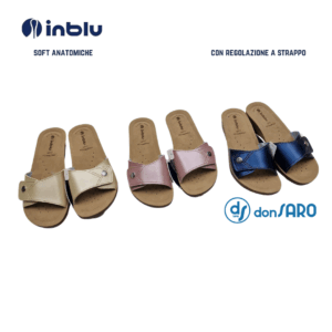 Ciabatte donna plantare anatomico con strappo, INBLU Kiss
