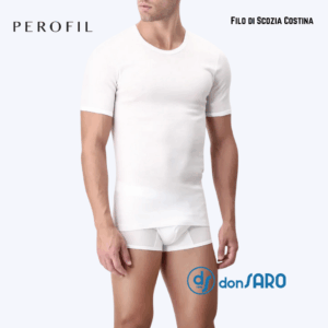 Maglia uomo Perofil mezza manica filo scozia