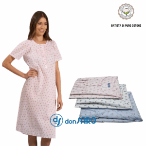 Camicia da notte donna cotone batista Linclalor 130844