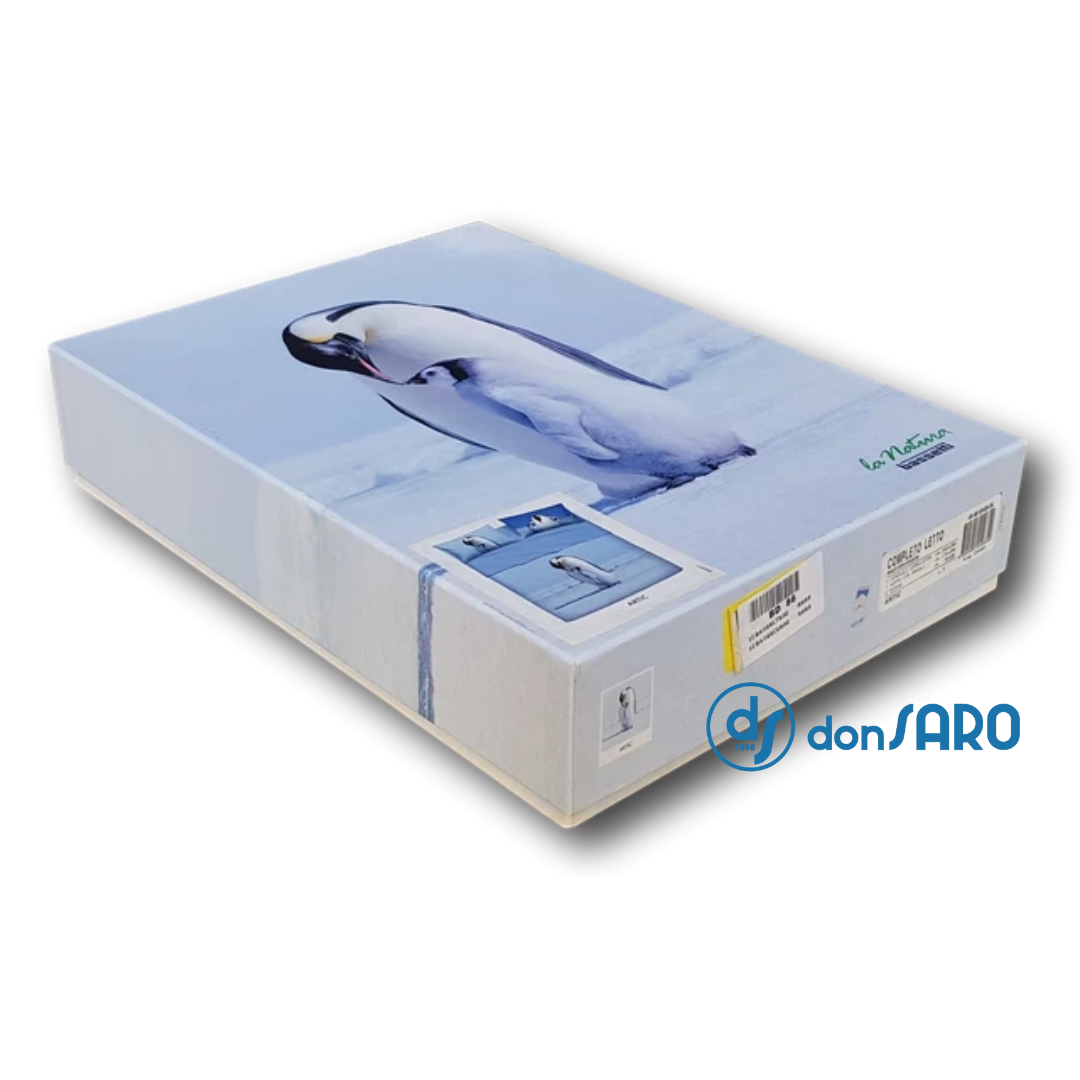 Lenzuola Next To Me 3PZ - Set 2 Lenzuola Cotone + Coprimaterasso Assorbente Safari Blu - Foto 4