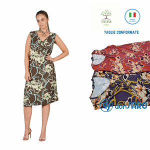 Abitino donna smanicato viscosa conformato Marta marzotto 6080