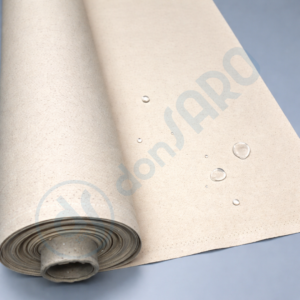 tessuto tenda sole antipioggia curtain cotone doppio ritorto naturale metraggio dettaglio gocce acqua