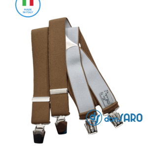 Bretelle uomo con Clips tinta unita made Italia Duomo Fortex