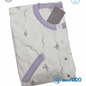Camicia da notte donna caldo cotone, Vilfram 7607