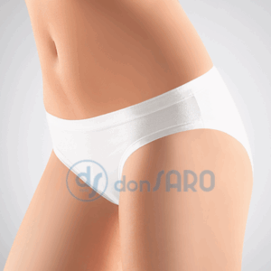 3 mini slip donna cotone con bordo anatomico, Cotonella 3362