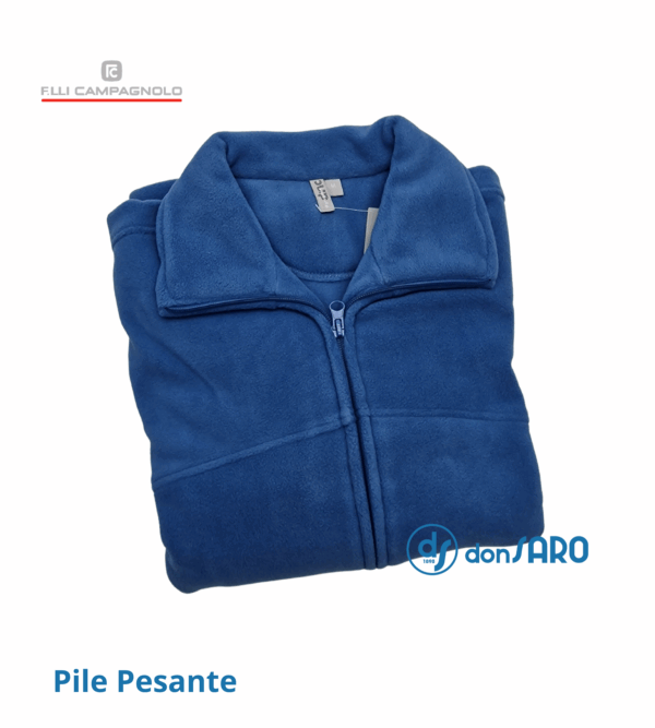 Felpa uomo pile pesante con cerniera, Campagnolo 4B101-7 - immagine 5