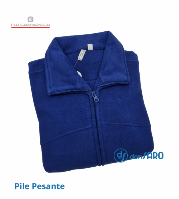 Felpa uomo pile pesante con cerniera, Campagnolo 4B101-7 - immagine 8