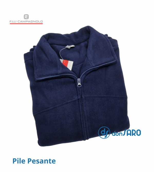 Felpa uomo pile pesante con cerniera, Campagnolo 4B101-7 - immagine 10