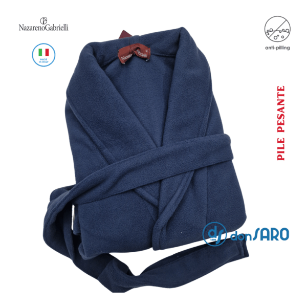 Giacca da camera uomo pile Nazareno Gabrielli U870 U1086 - immagine 9