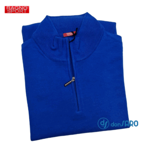 Maglia uomo collo alto con zip in lana RAGNO A6488W