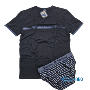 Navigare Completo Intimo Uomo T-shirt a V e Slip 11332