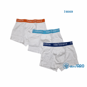 Boxer uomo New Balance Cube 3 elasticizzati bianchi comodi
