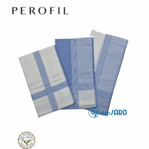 Fazzoletti da naso uomo cotone cm 45x45, Perofil (3 pezzi)