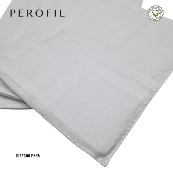 Fazzoletti da naso uomo cotone cm 45x45, Perofil (3 pezzi) - immagine 3