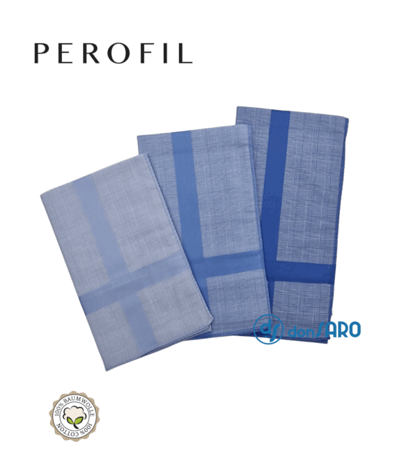 Fazzoletti da naso uomo cotone cm 45x45, Perofil (3 pezzi) - immagine 6