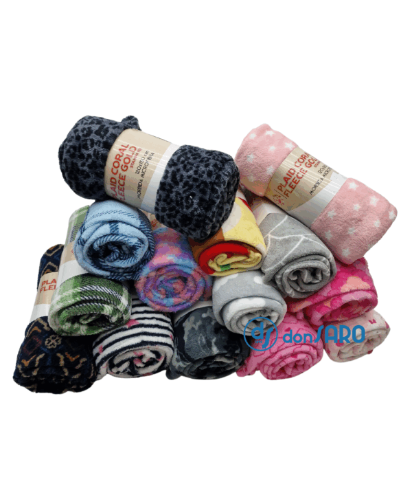Plaid microfibra coral fleece fantasia, Gold Sofficino