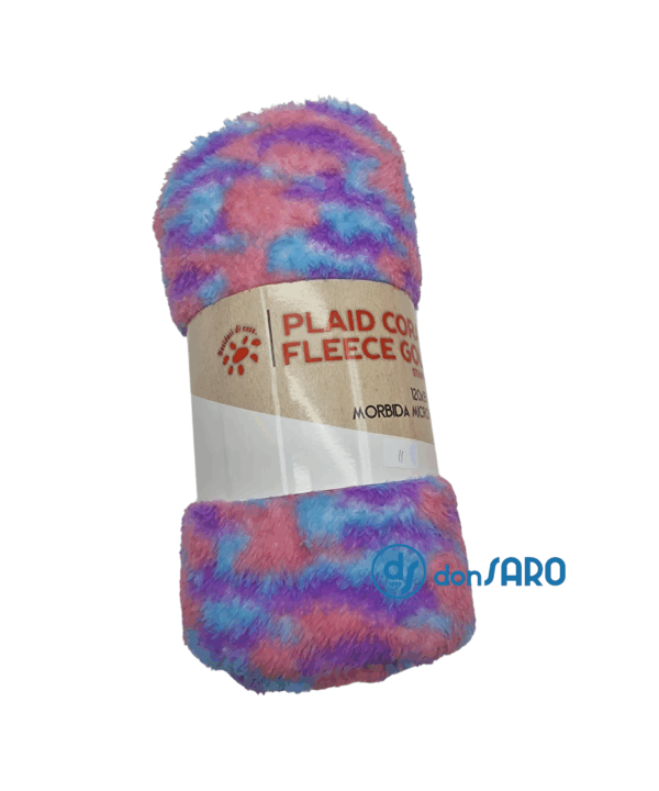 Plaid microfibra coral fleece fantasia, Gold Sofficino - immagine 24