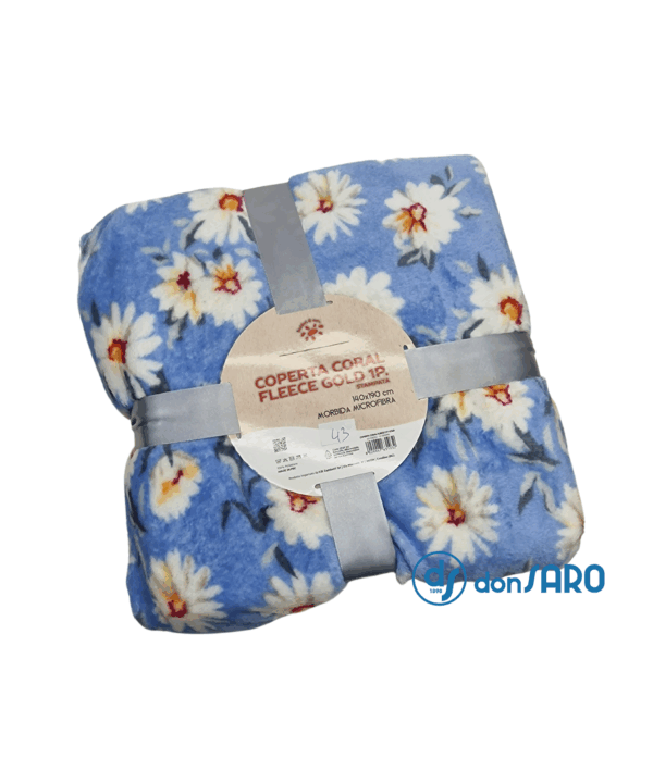 Plaid microfibra coral fleece fantasia, Gold Sofficino - immagine 30
