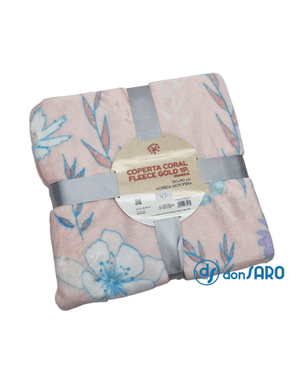Plaid microfibra coral fleece fantasia, Gold Sofficino - immagine 31