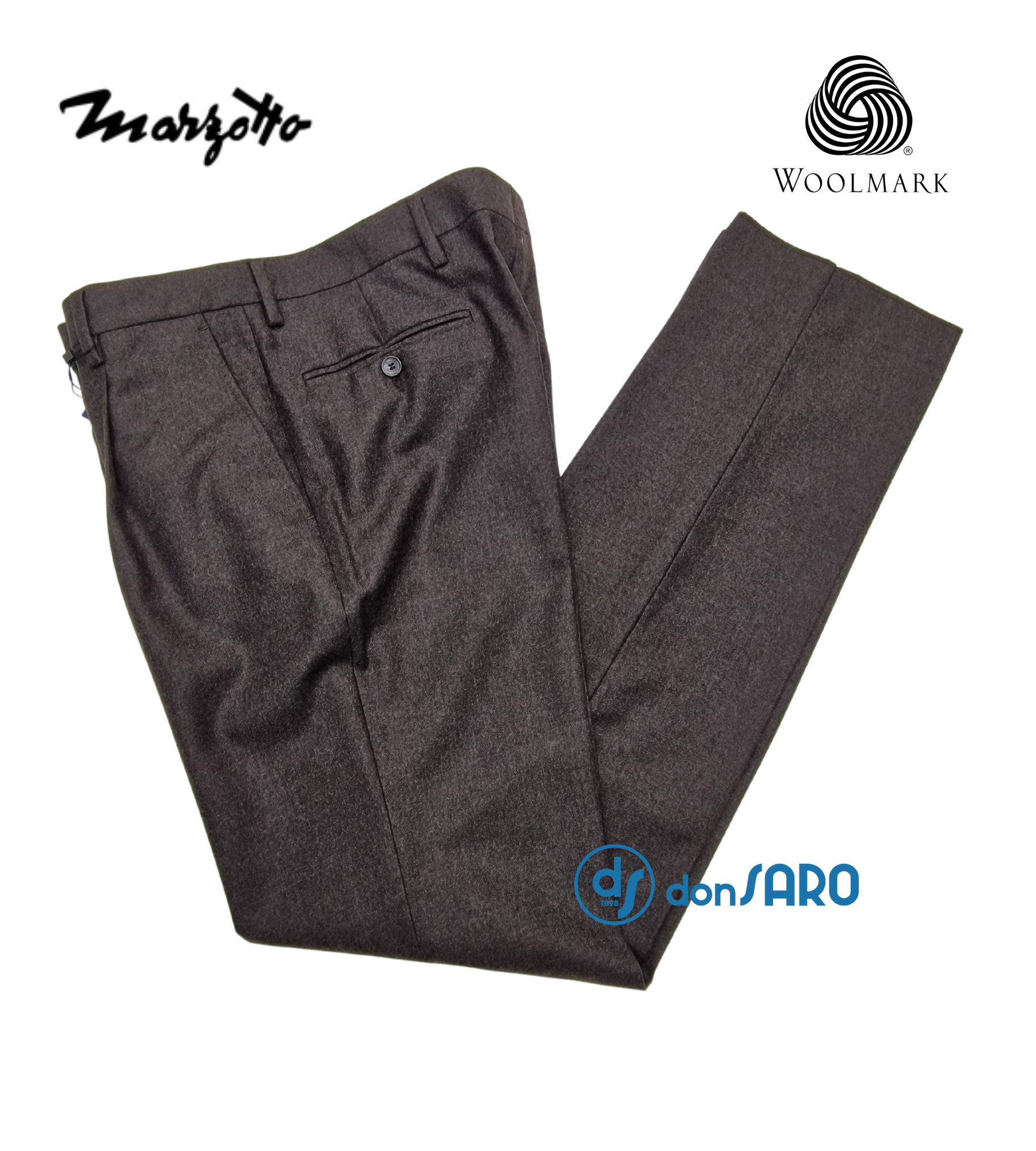 Pantalone uomo lana con pinces Marzotto BIANCHI 2465 – Donsaro