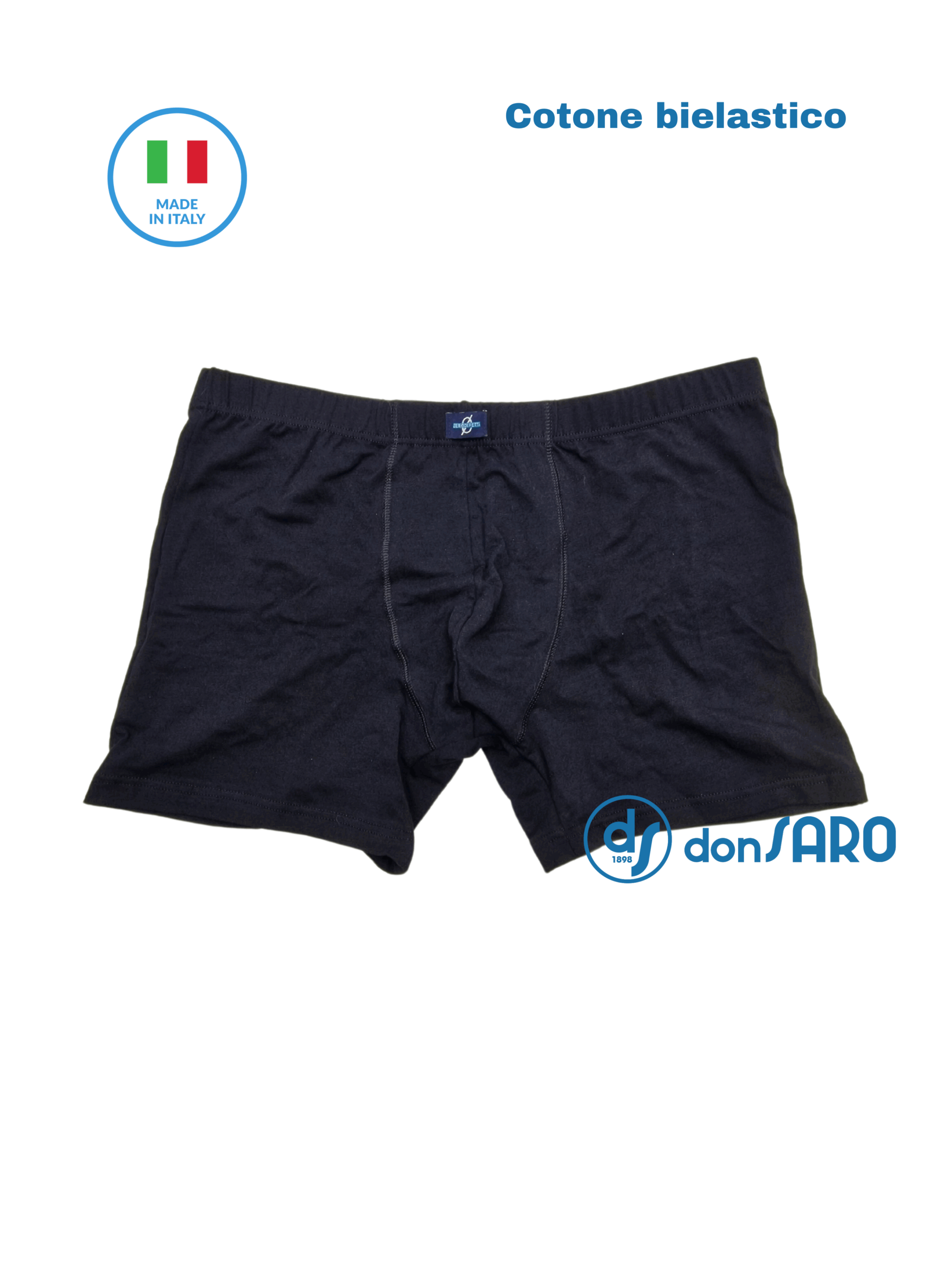 Boxer uomo Cotone elasticizzato 3 Pezzi ROSSOPORPORA intimo con elastico esterno