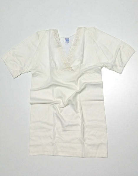 Maglia donna mezza manica garbo di seno cotone e lana 369 – Donsaro