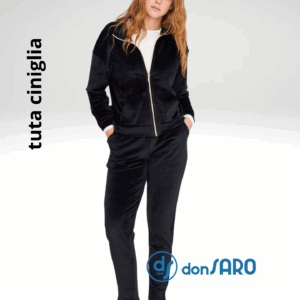 Tuta donna ciniglia felpata super soft touch noidinotte 8863