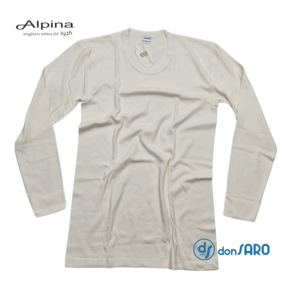 Maglia intima uomo manica lunga cotone e lana ALPINA ANR001