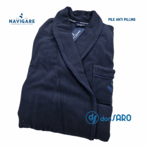 Giacca da camera uomo collo scialle pile, Navigare 14900