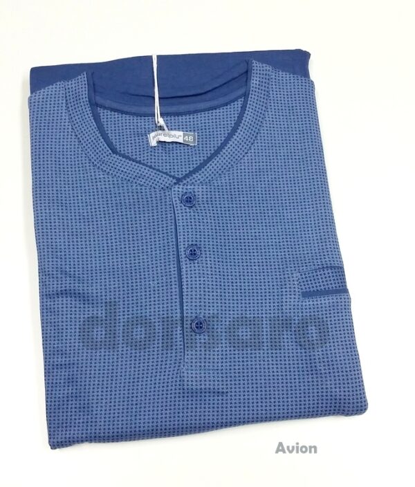 Pigiama uomo cotone Jersey lungo KARELPIU' KE8219 - immagine 8