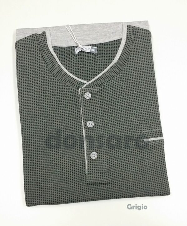 Pigiama uomo cotone Jersey lungo KARELPIU' KE8219 - immagine 10