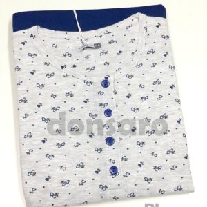 Pigiama donna cotone lungo, Karelpiù KE8134