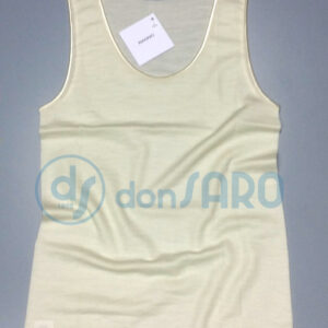 Canottiera donna spalla larga lana seta, RAGNO 074022