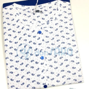 Pigiama donna cotone manica corta con giacca, Karel 8004