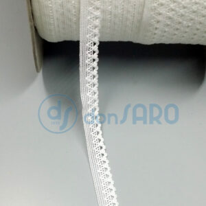 Pizzo cotone millimetri 15 bianco (5 metri)