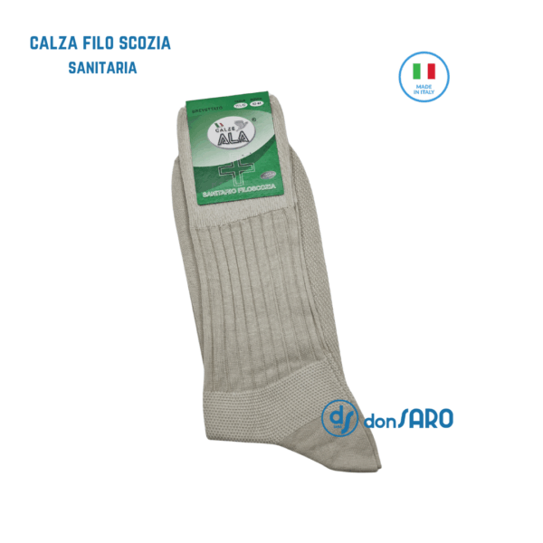 Calze uomo corta filo scozia traspirante Sanitaria, Ala SCC - immagine 15