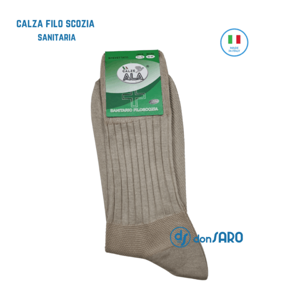 Calze uomo corta filo scozia traspirante Sanitaria, Ala SCC - immagine 24
