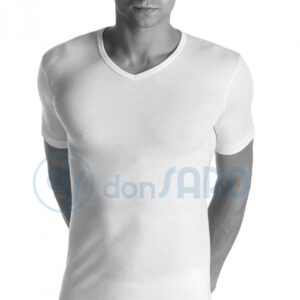 Maglia uomo collo V lana seta cotone, Alpina 830 ANM008