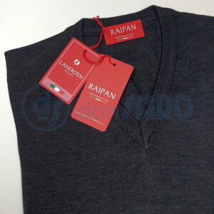 Pullover uomo rasato pura lana collo V, Raipan 001