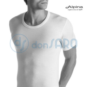 Maglia intima uomo girocollo lana seta cotone, Alpina ANL020