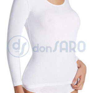 Maglia girocollo donna cotone Ysabel Mora 19148