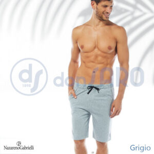 Bermuda sport uomo cotone, Nazareno Gabrielli, JERSEY SU306