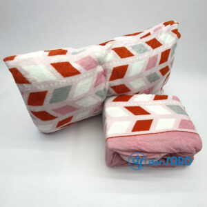 Completo lenzuola in coral pile calde e morbide, Moderno