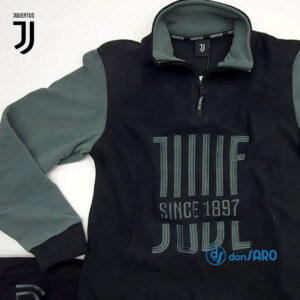 Pigiama tuta casa uomo Pile pesante nero, JUVENTUS JU14119