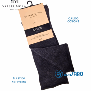 Calzino corto donna caldo cotone no-stress Ysabel Mora 12726