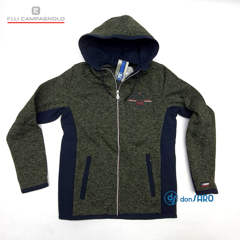 Felpa uomo con cappuccio, Campagnolo 2H6797 – Donsaro