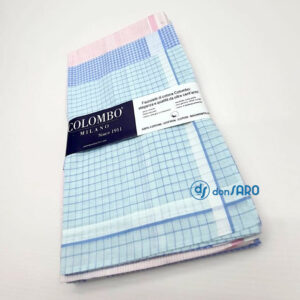 12 fazzoletti donna a quadretti colori pastello Colombo Roby
